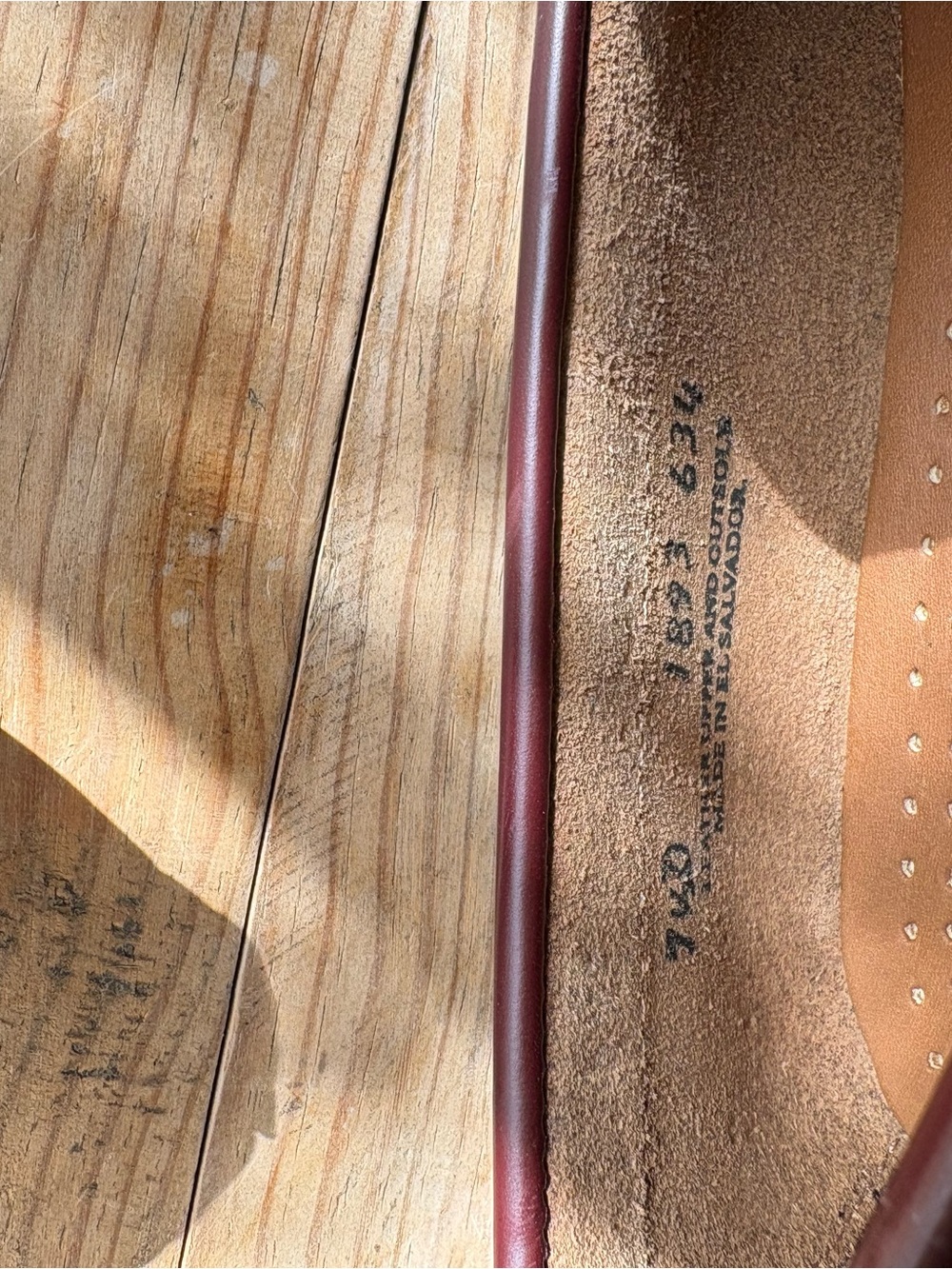 Men's Leather Penny Loafer in Burgundy - Picture 9 of 11